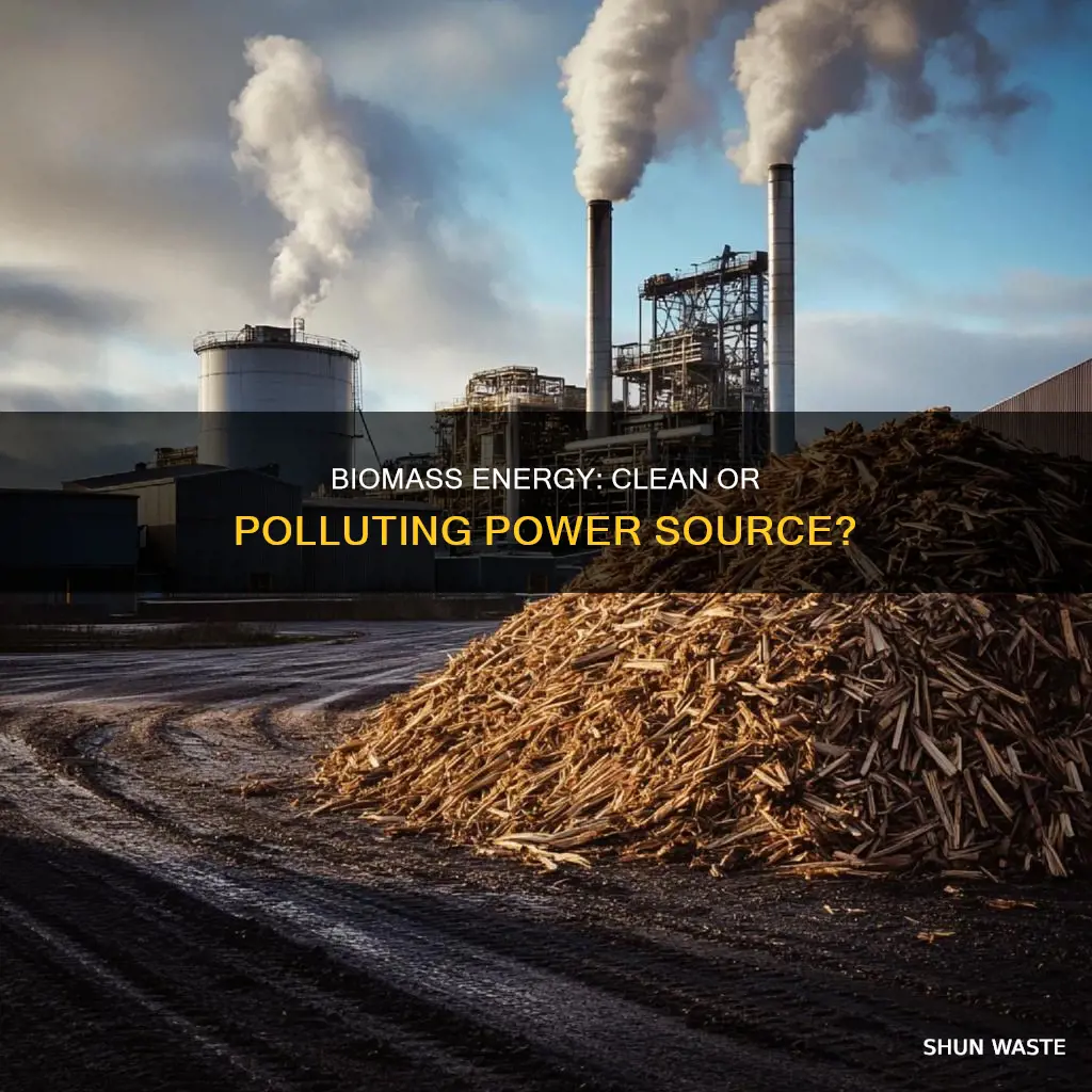 does biomass energy pollute