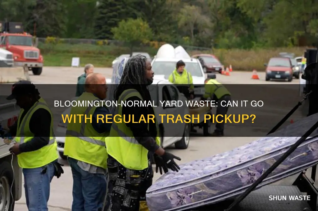does bloomington normal accept yard waste with normal garbage pickup