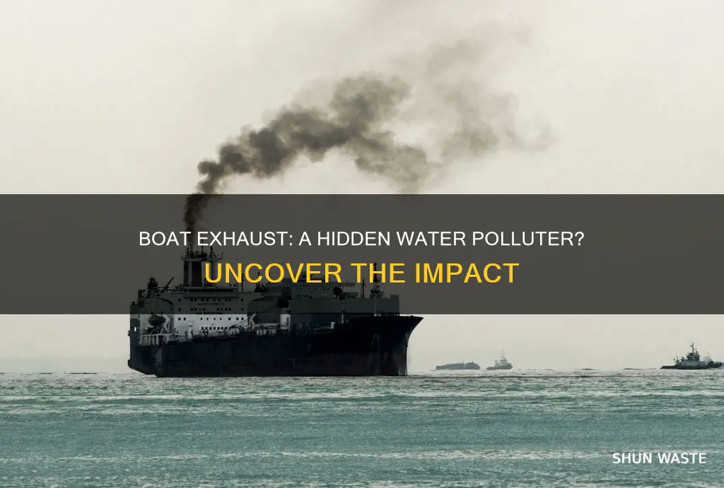 does boat exhaust pollute water