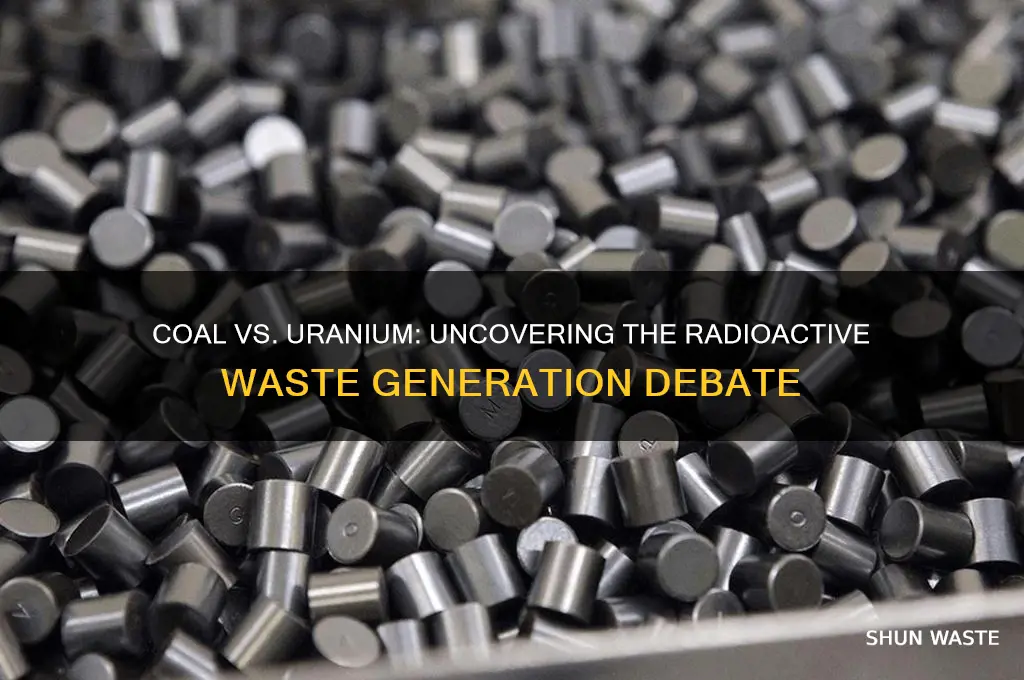 does both coal and uranium generate radioactive waste