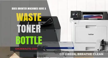 Do Bronter Machines Include a Waste Toner Bottle?