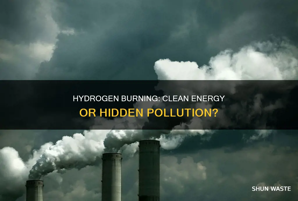 does burning hydrogen cause pollution