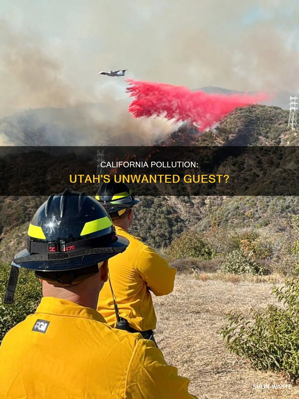 does california pollution travel to utah