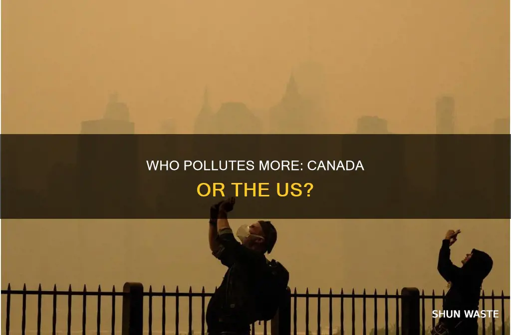 does canada pollute more than the us