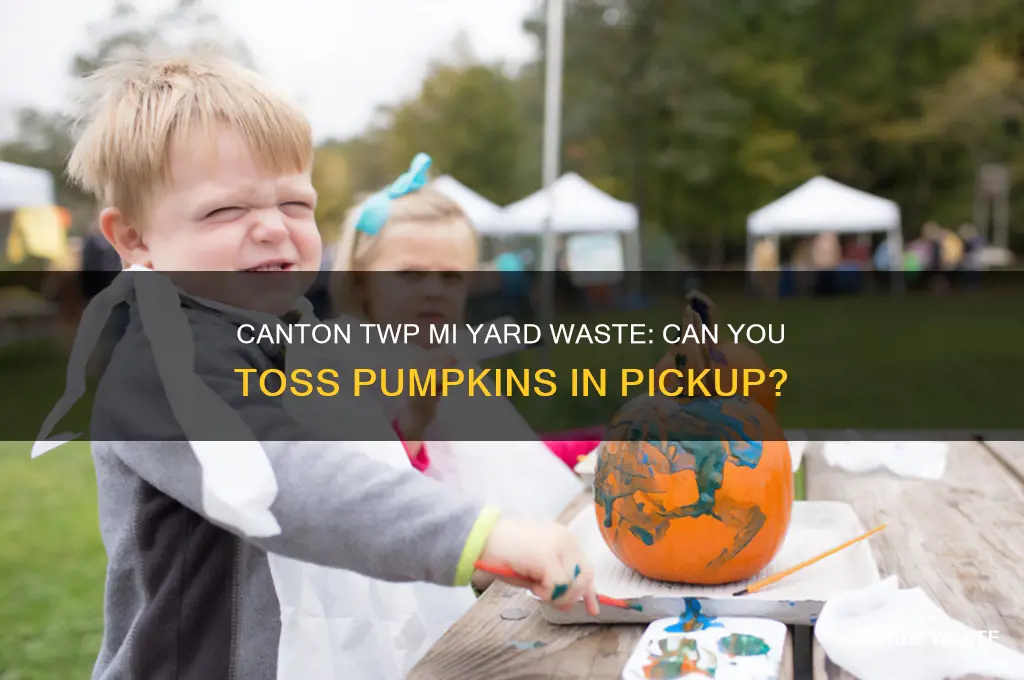 does canton twp mi yard waste pick up pumpkins