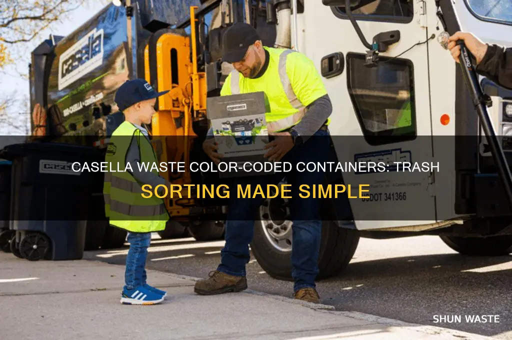 does casella waste use different color containers for trash