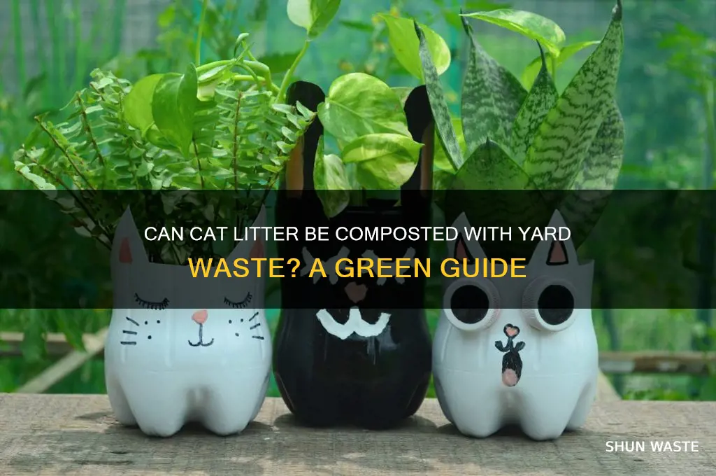 does cat litter go in yard waste
