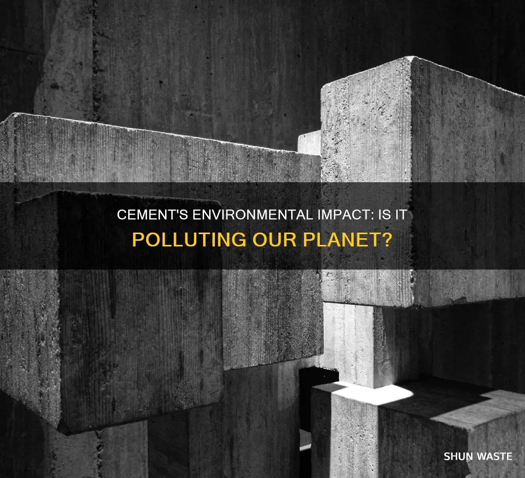 does cement pollute environment