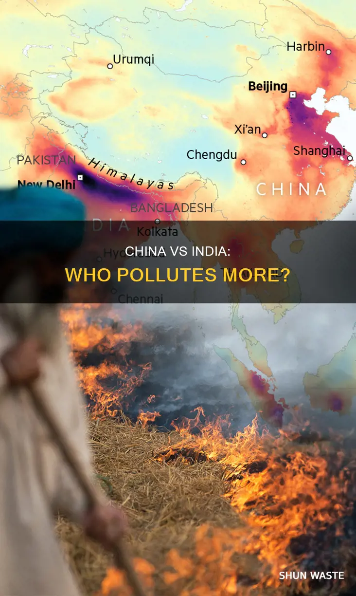 does china and india pollute more