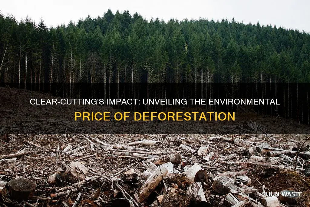 does clear cutting cause pollution