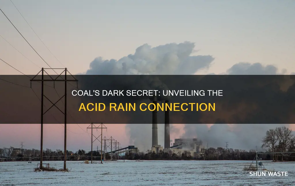 does coal pollution cause acid rain