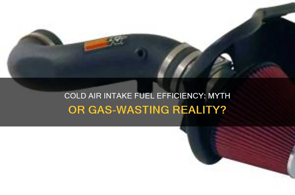 does cold air intake waste more gas