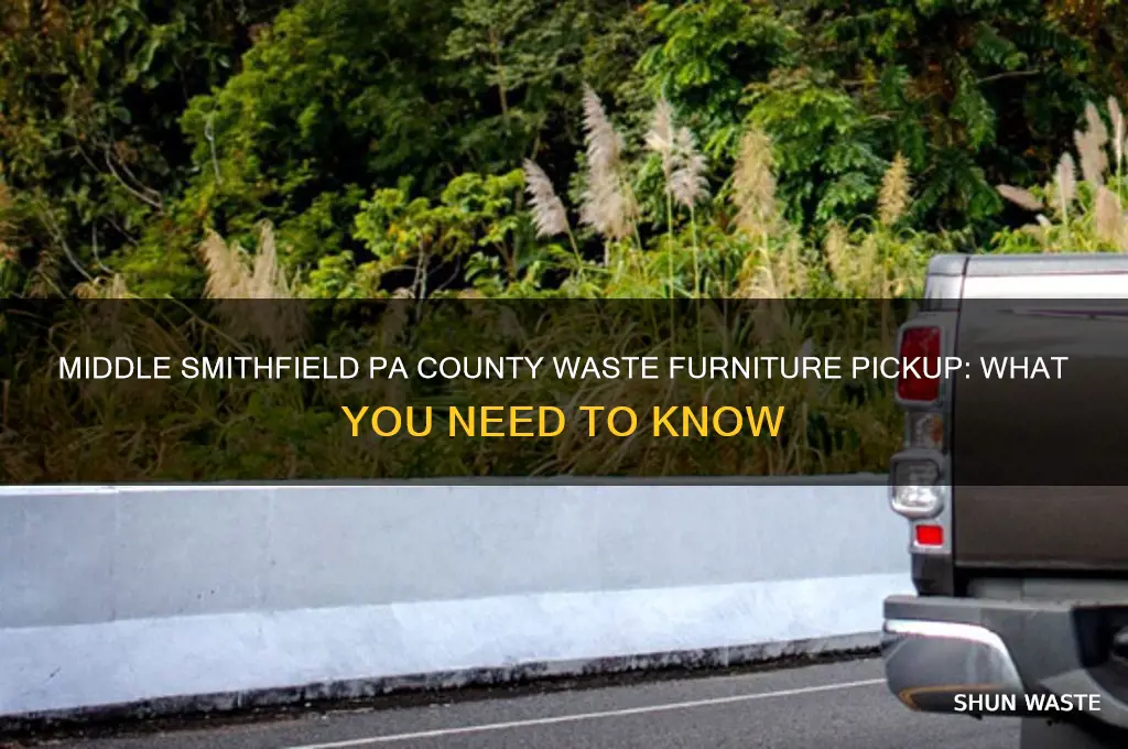 does county waste in middle smithfield pa pick up furniture