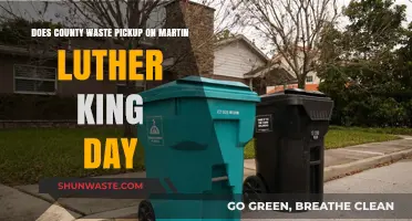 Martin Luther King Day County Waste Pickup Schedule: What to Expect