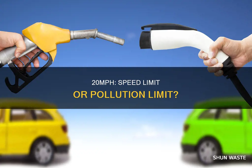 does driving at 20mph cause more pollution