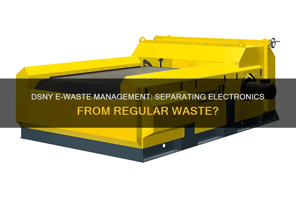 does dsny separate e-waste from regulr waste