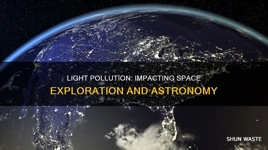 does earths light pollution effect space