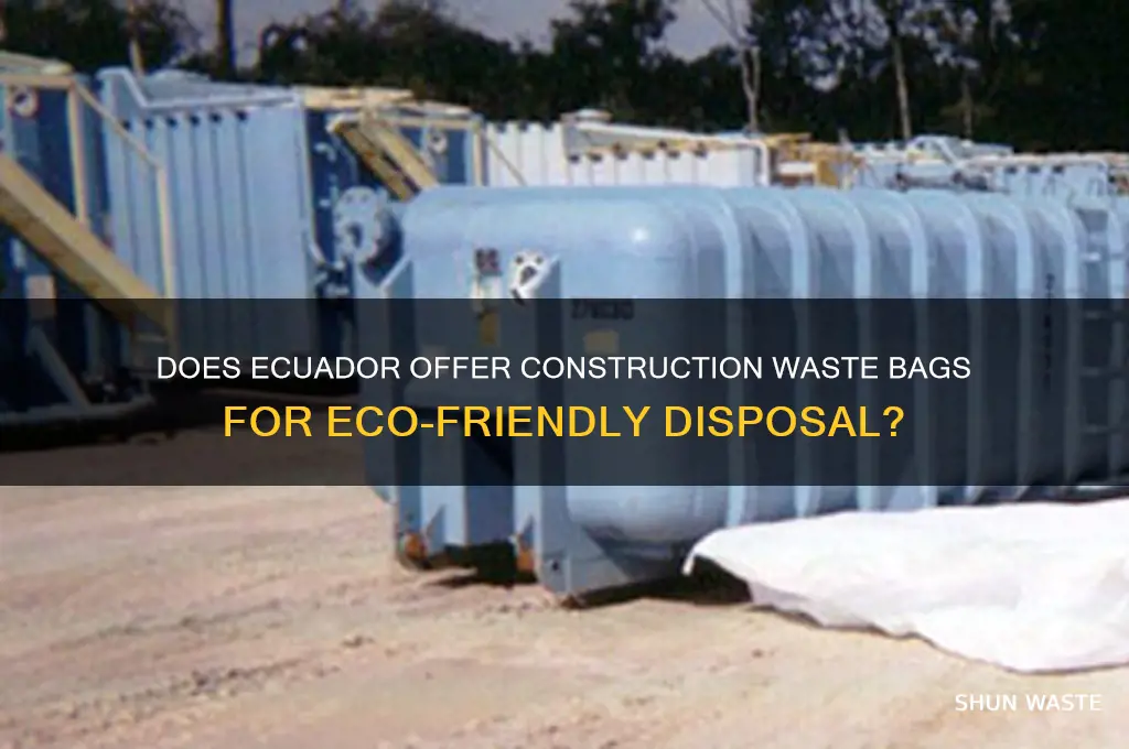 does ecua have a constructon waste bag