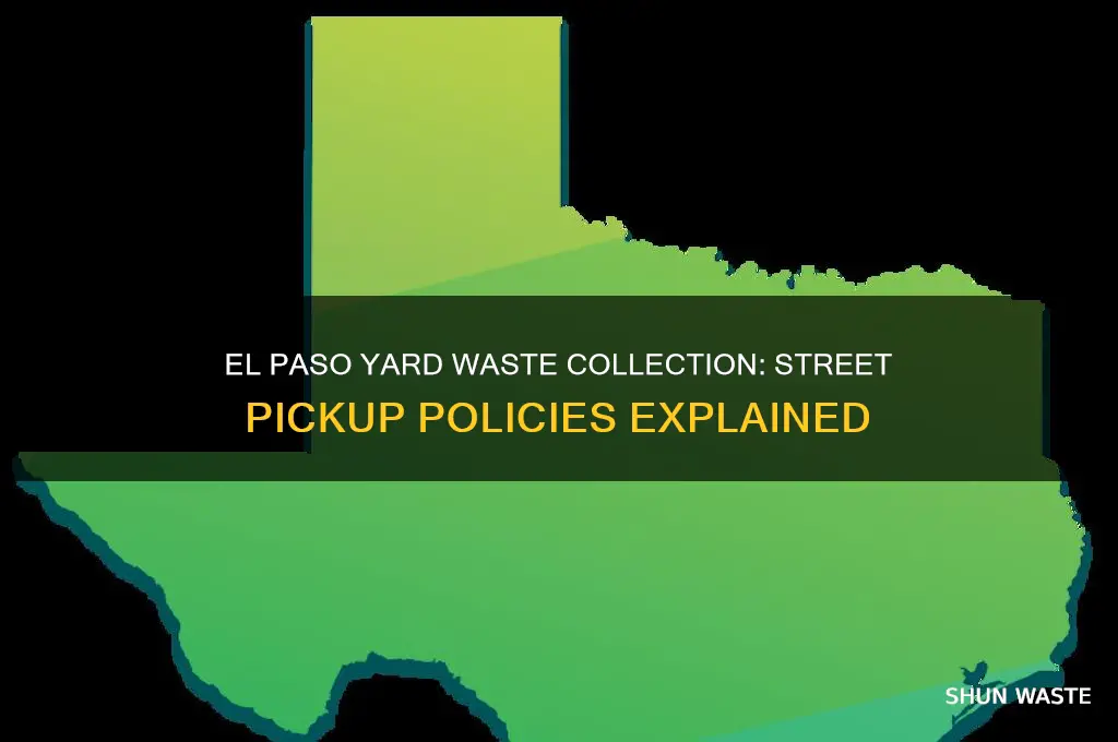 does el paso garbage collect yard waste from the street