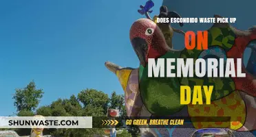 Escondido Waste Collection Schedule: Memorial Day Pick-Up Information