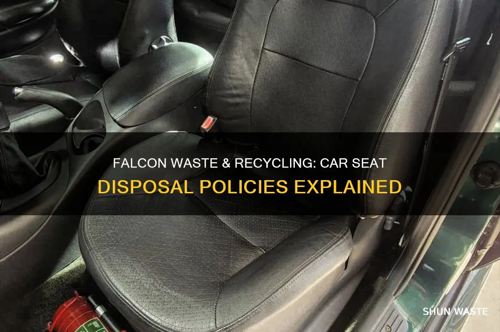 does falcon waste and recycling take car seats