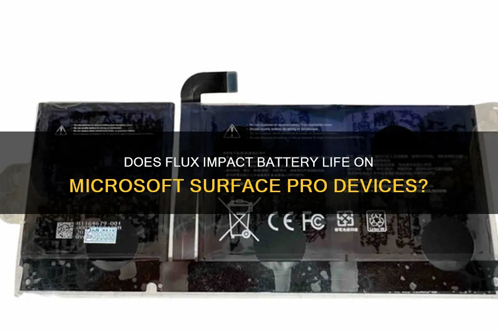 does flux waste battery microsoft surface pro