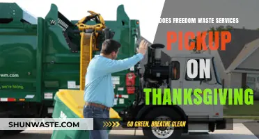 Does Freedom Waste Services Operate on Thanksgiving Day?