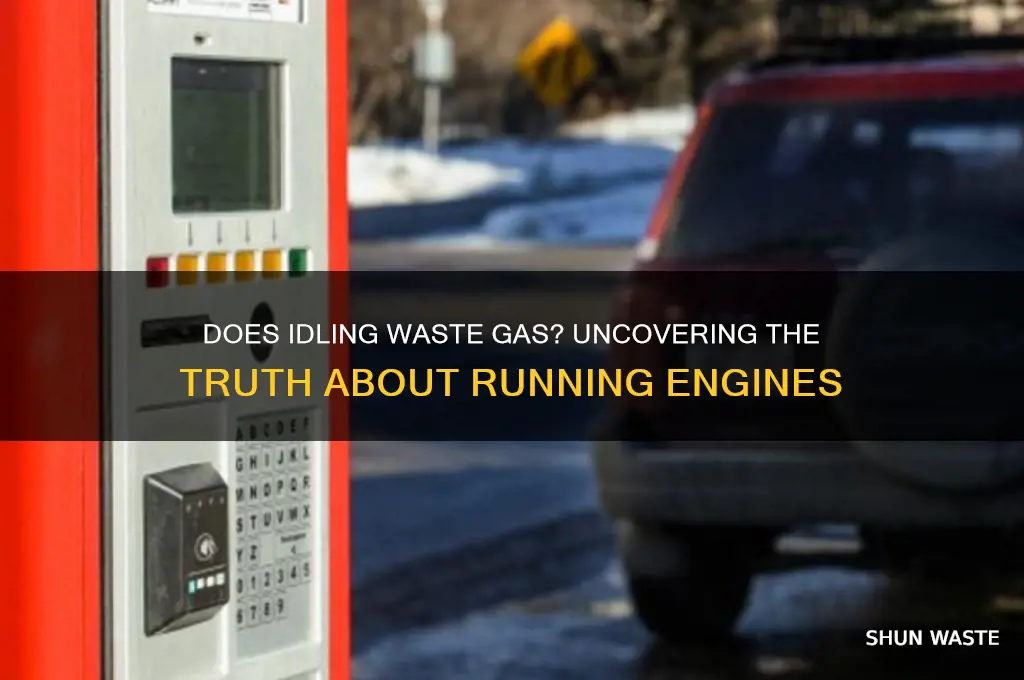 does gas waste when car is on