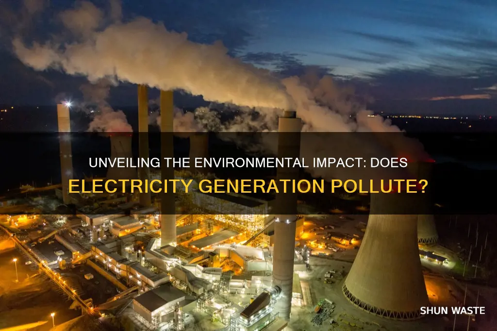 does generating electricity cause pollution