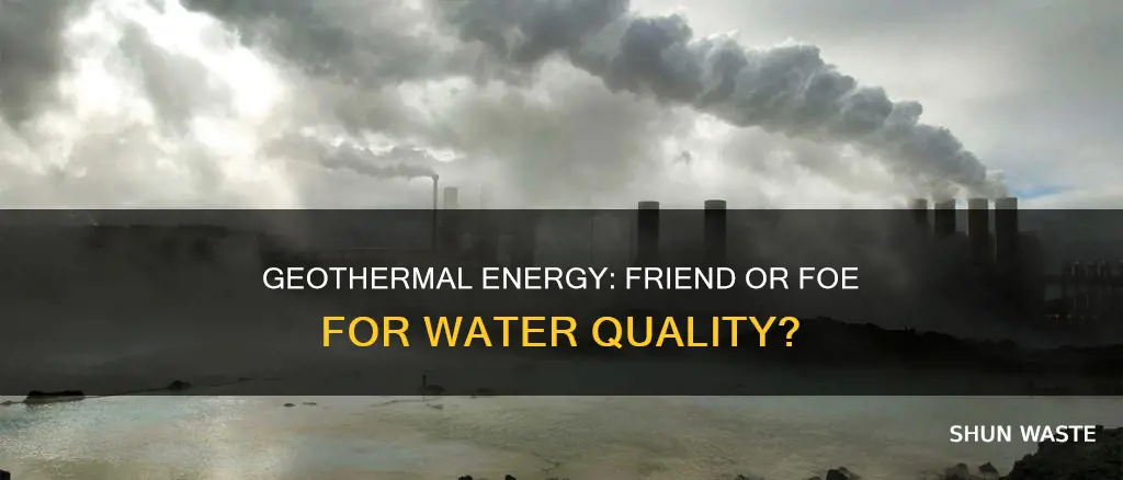 does geothermal energy cause pollution in water