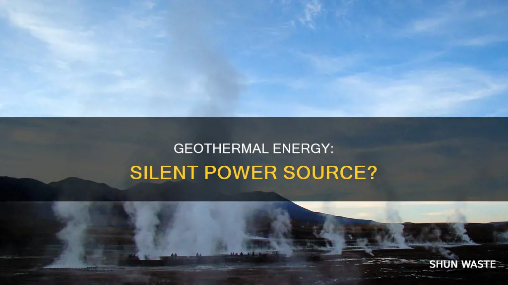 does geothermal energy create noise pollution