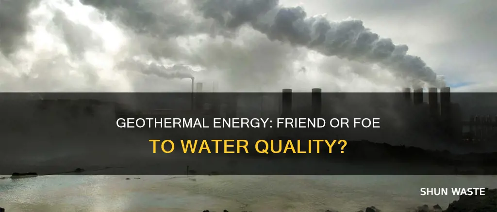 does geothermal energy pollute water