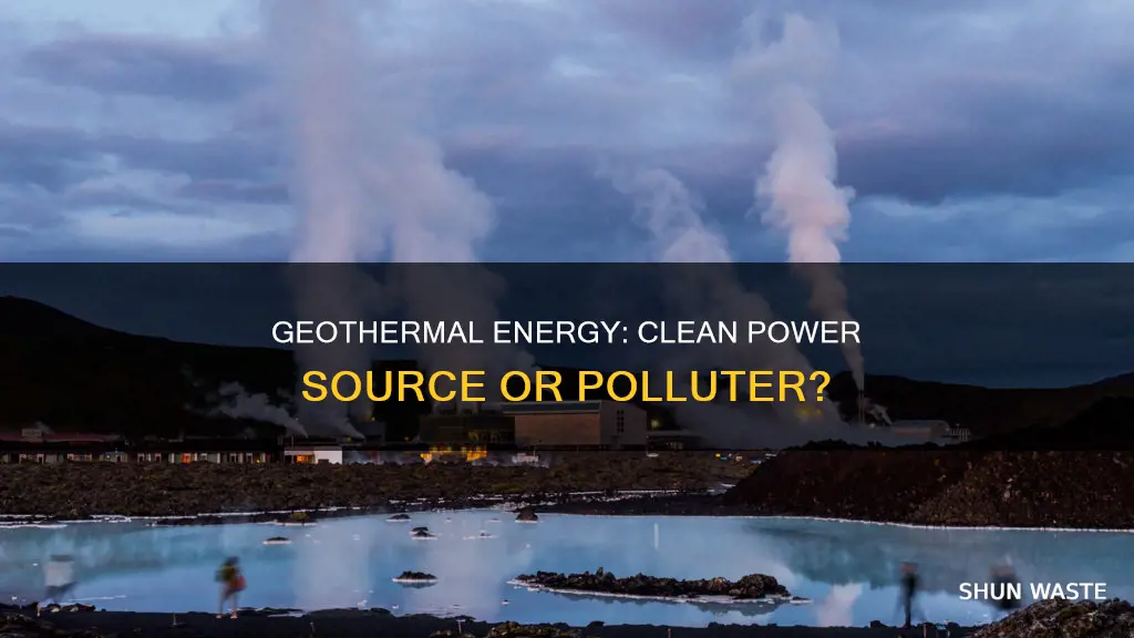 does geothermal energy pollute