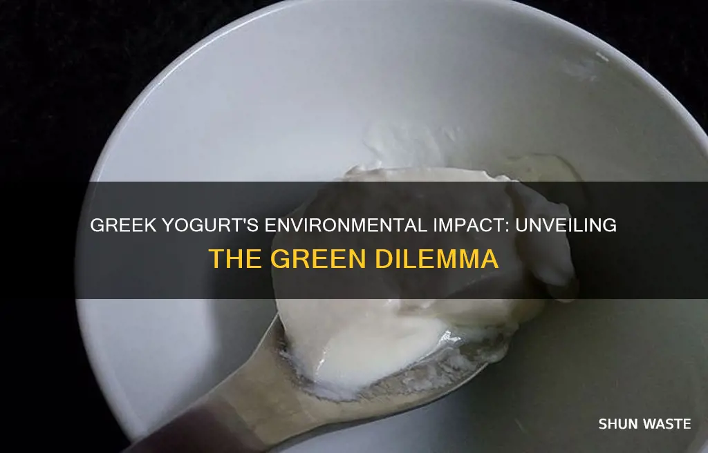 does greek yogurt cause pollution