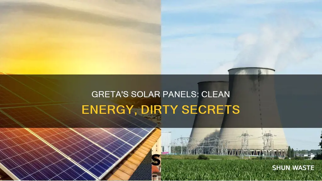 does greta know that those solar panels pollute