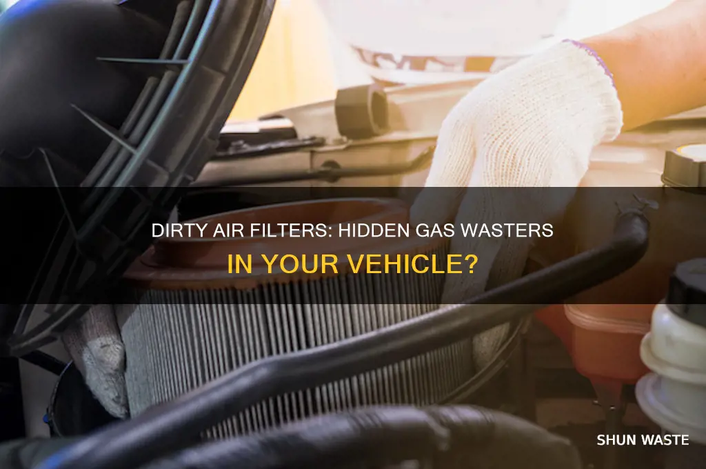 does having a dirty air filter waste gas