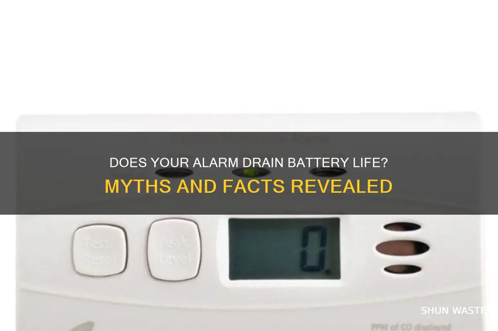 does having an alarm on waste battery