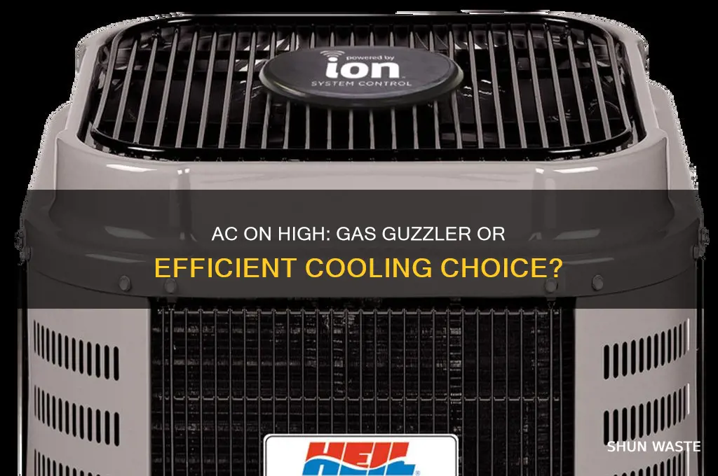 does having the ac on high waste more gas