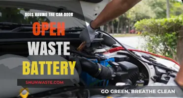 Does Leaving Your Car Door Open Drain the Battery?
