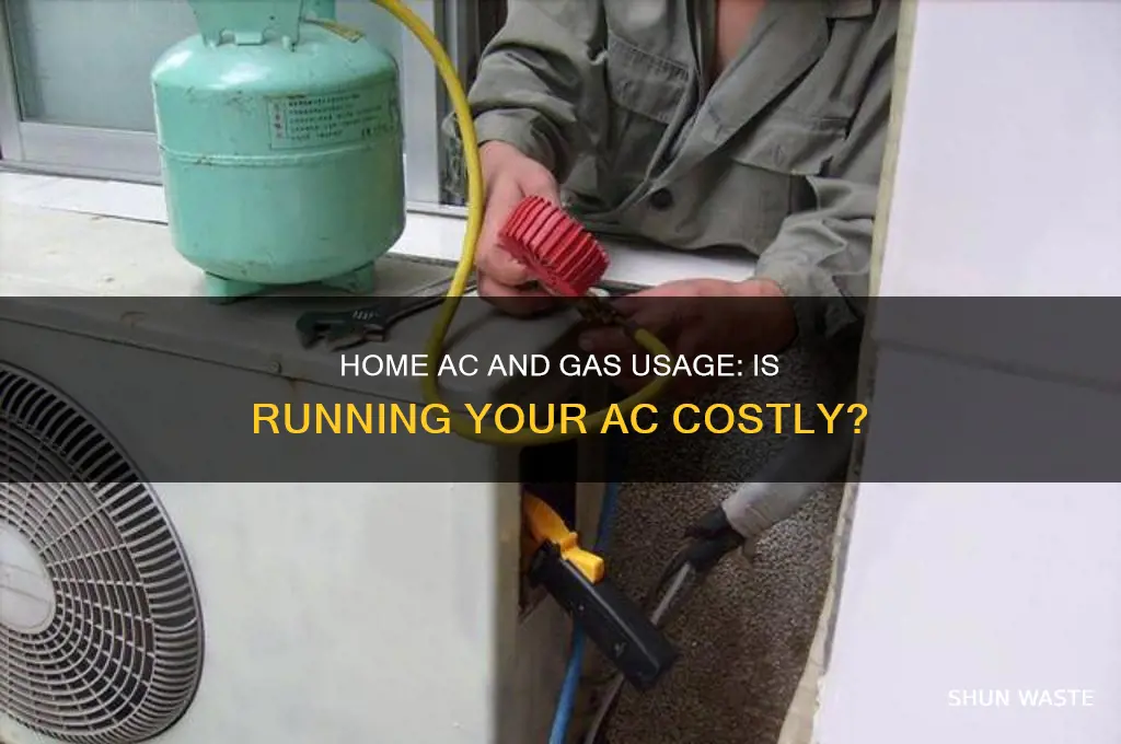 does having the home ac on waste more gas