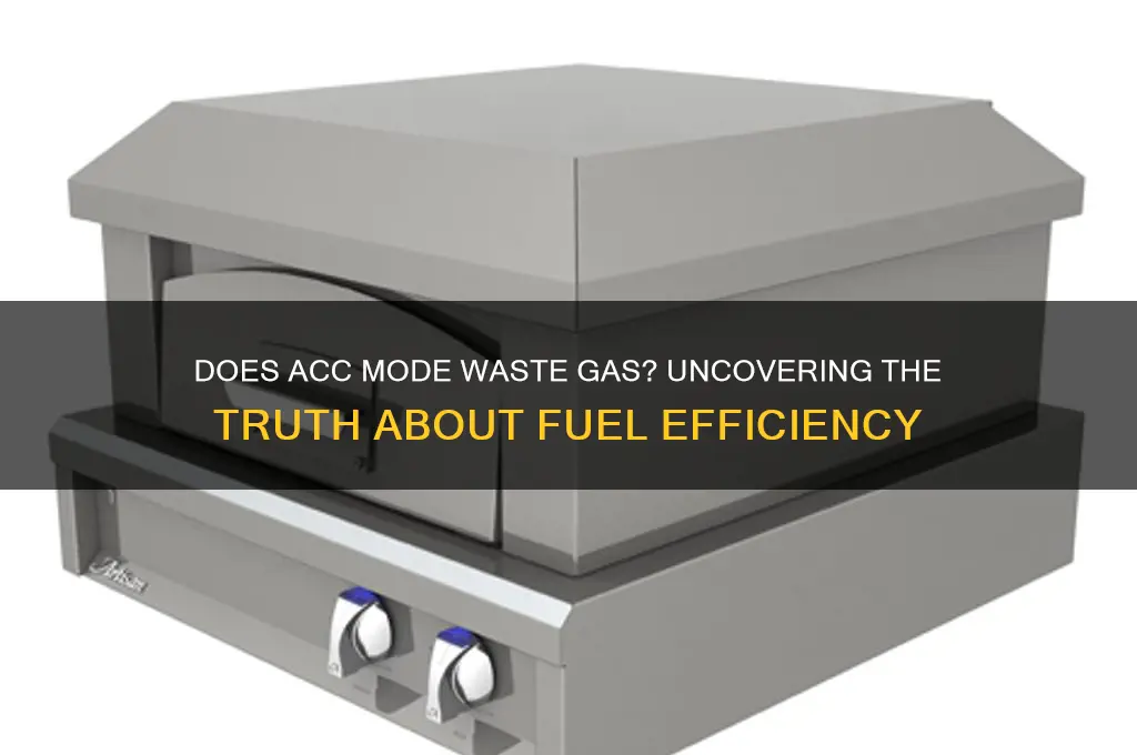 does having your car on acc waste gas