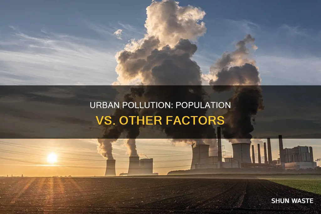 does high pollution always correlate with high population