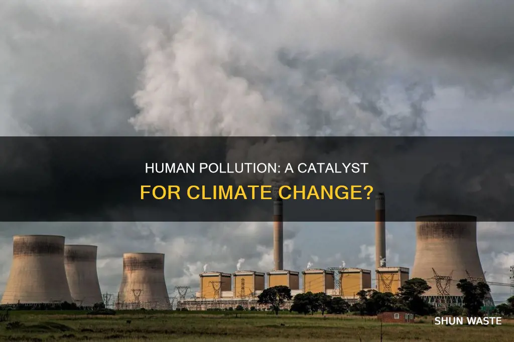 does human pollution cause the change of a climte