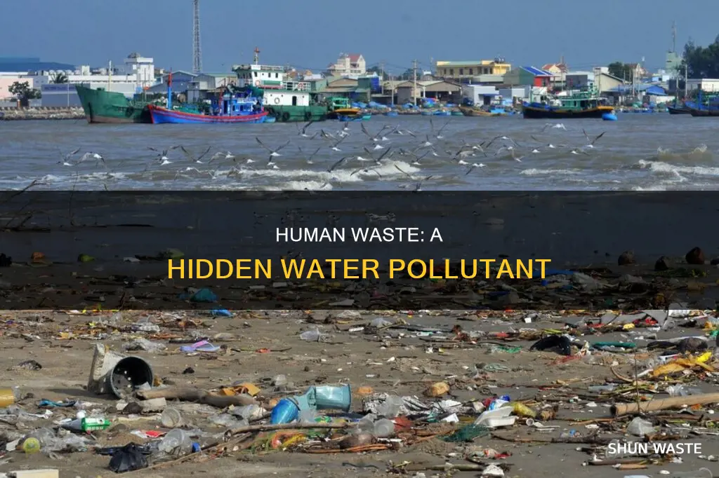 does human waste cause water pollution