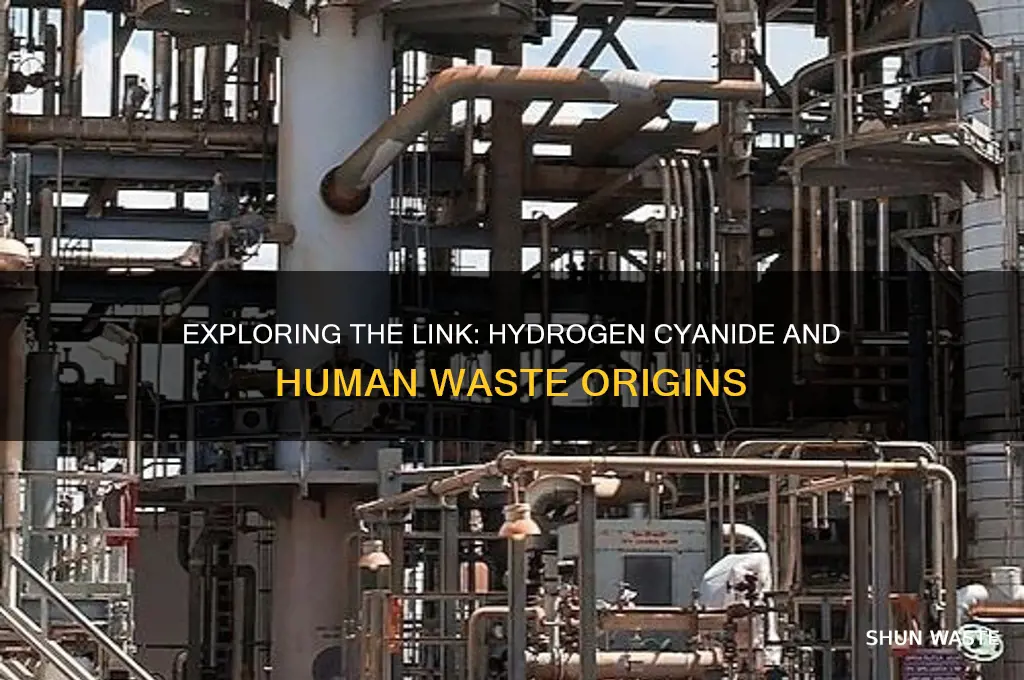 does hydrogen cyanide come from human waste