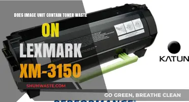 Lexmark XM-3150: Does the Image Unit Hold Toner Waste?