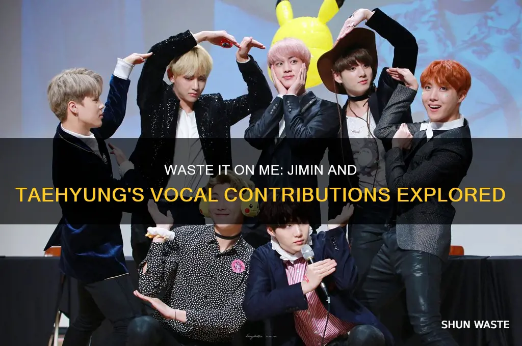 does jimin and taehyung sing on waste it on me