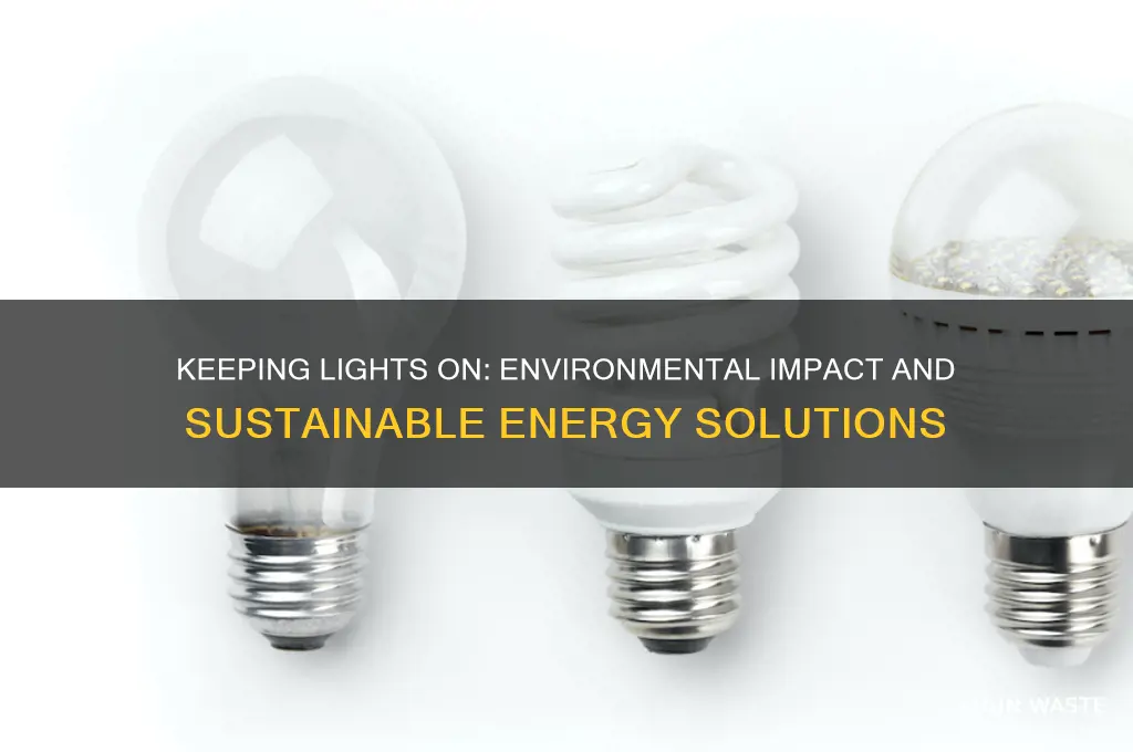 does keeping the lights on affect the environment