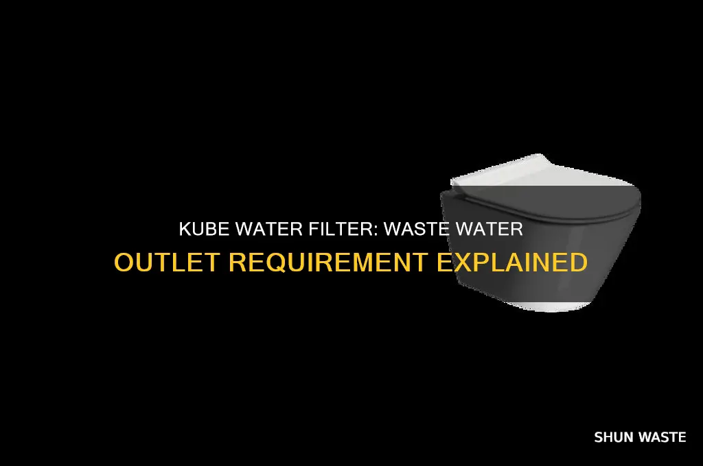 does kube water filter need a waste water outlet