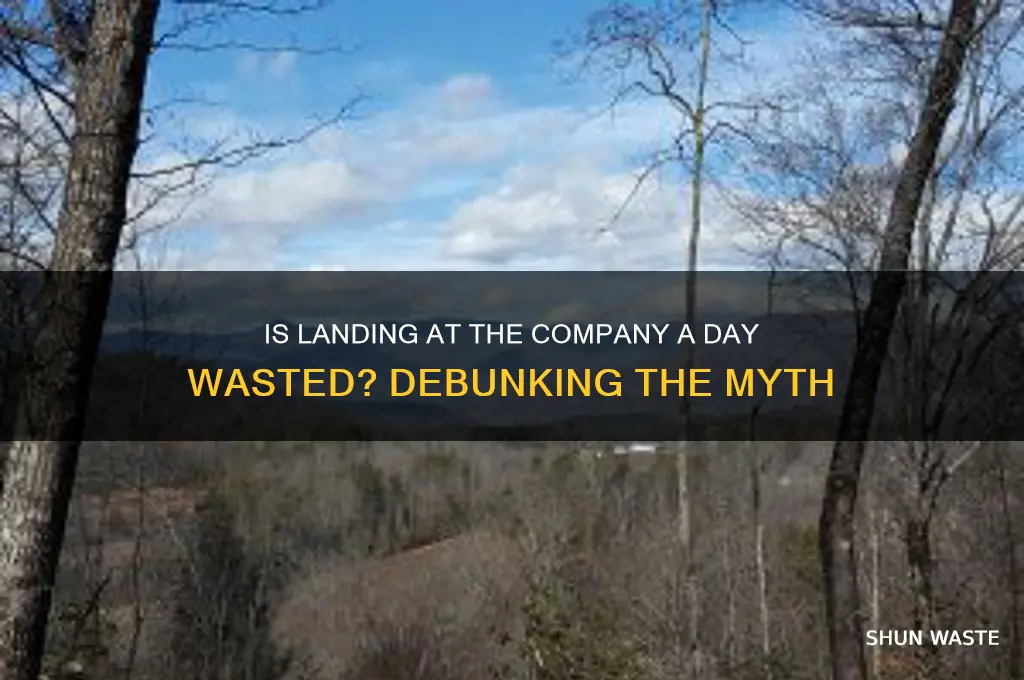 does landing at the company waste a dayt